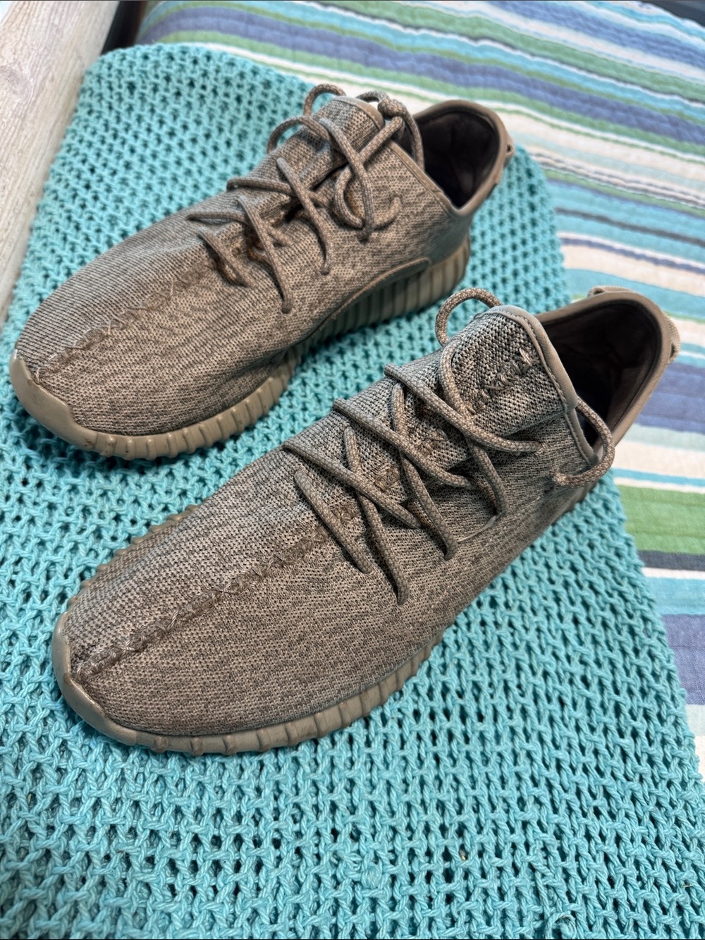 Men’s Adidas Yeezy ultra boost Athletic Sneakers - Gray